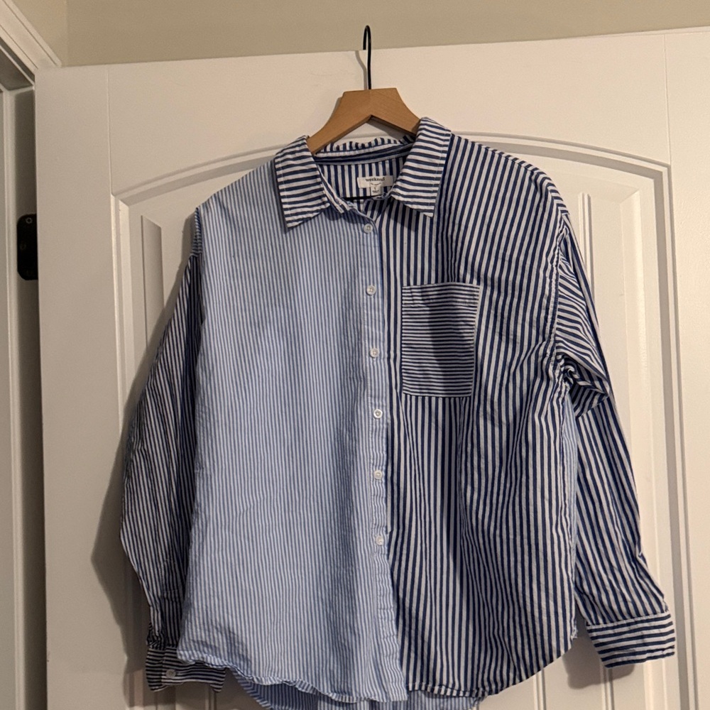Weekend LA button down oversized Shirt Large